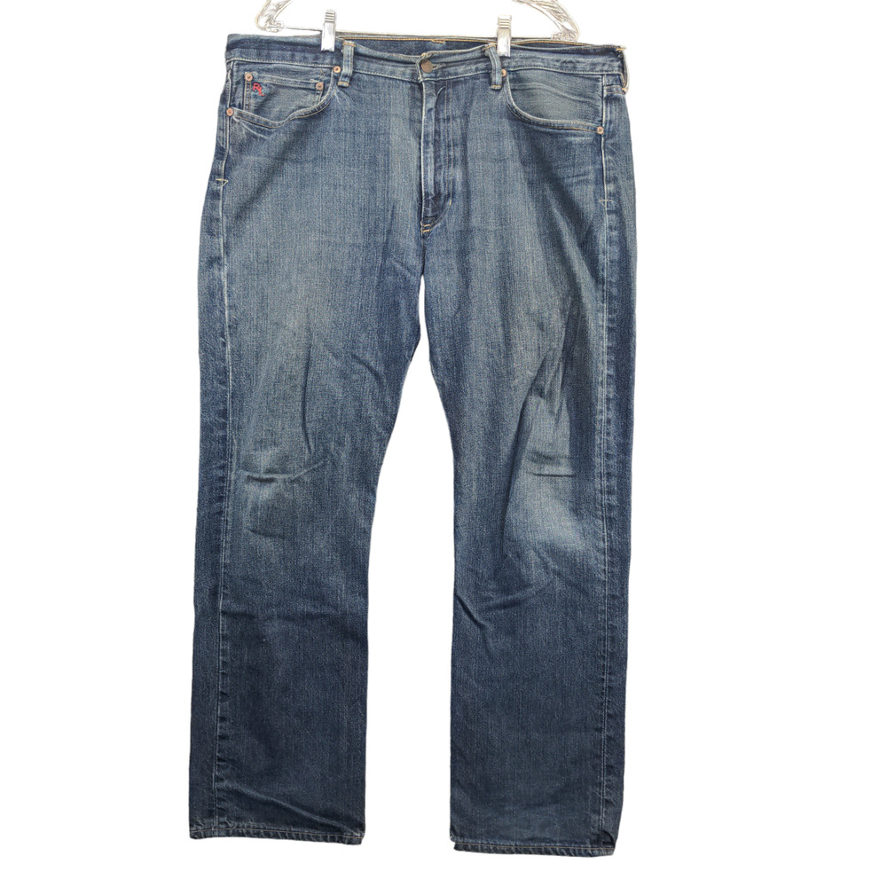 Polo Ralph Lauren 15941 Men's Straight Leg Jeans Blue 36x30 Dark Stone Wash